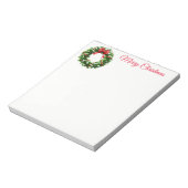 Weihnachtskreath Notepad Notizblock (Rotiert)