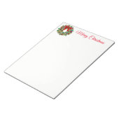 Weihnachtskreath Notepad Notizblock (angewinkelt)