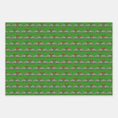 Weihnachtskreaturen  geschenkpapier set (Vorderseite)