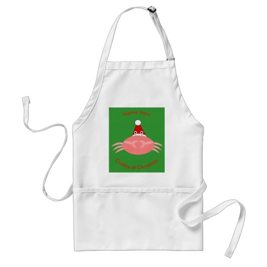 Weihnachtskrebs Custom Cooking Schürze (Vorne)