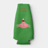 Weihnachtskrebs Custom Flaschenkühler (Vorderseite)