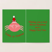 Weihnachtskrebs Custom Foil Card Folienkarte (Innenseite)