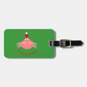 Weihnachtskrebs Custom Gepäckanhänger (Vorderseite horizontal)