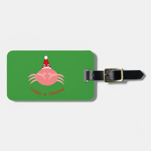 Weihnachtskrebs Custom Gepäckanhänger