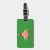Weihnachtskrebs Custom Gepäckanhänger (Vorderseite vertikal)