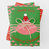 Weihnachtskrebs Custom Geschenkpapier Set (Beispiel)