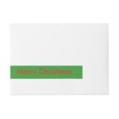 Weihnachtskrebs-Custom-Labels Rundum-Adressaufkleber (Vorderseite)