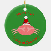 Weihnachtskrebs Custom Ornament (Hinten)