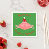 Weihnachtskrebs Custom Paper Napkins Serviette (Beispiel)