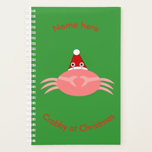 Weihnachtskrebs Custom Planner Planer (Vorderseite)