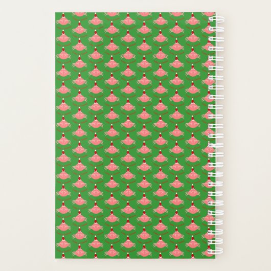 Weihnachtskrebs Custom Planner Planer (Rückseite)