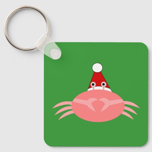 Weihnachtskrebs Custom Schlüsselanhänger (Vorderseite)