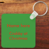 Weihnachtskrebs Custom Schlüsselanhänger (Rückseite)