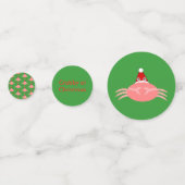 Weihnachtskrebs Custom Table Confetti Konfetti (Rückseiten)