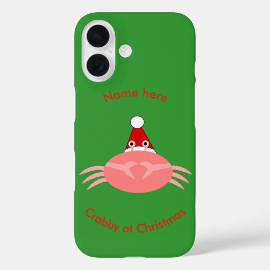 Weihnachtskrebs individuell Case-Mate iPhone hülle (Rückseite)