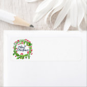 Weihnachtskreide-Rücksendeadresse (Insitu)