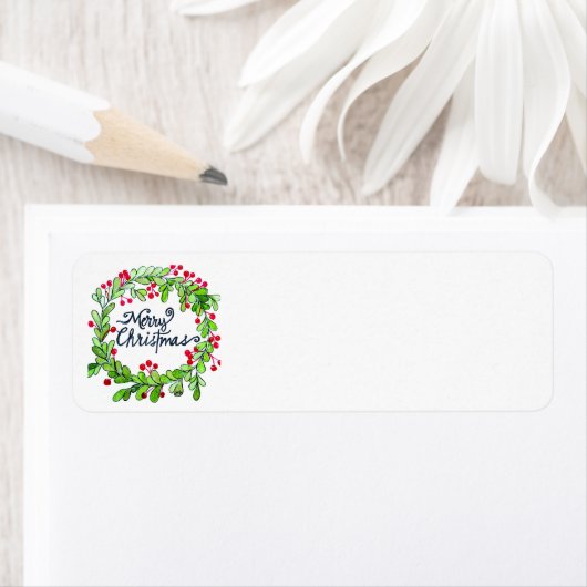 Weihnachtskreide-Rücksendeadresse (Insitu)