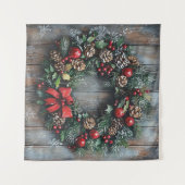 Weihnachtskreideband Wandteppich (Vorderseite (Horizontal))