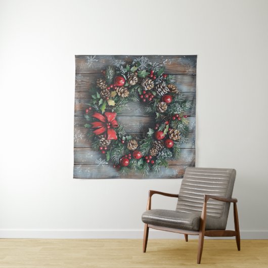Weihnachtskreideband Wandteppich (Beispiel (Horizontal))