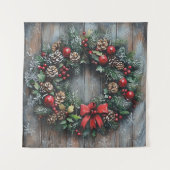 Weihnachtskreideband Wandteppich (Vorderseite)