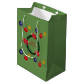 Weihnachtskreidebeutel Mittlere Geschenktüte (Vorderseite Schrägansicht)