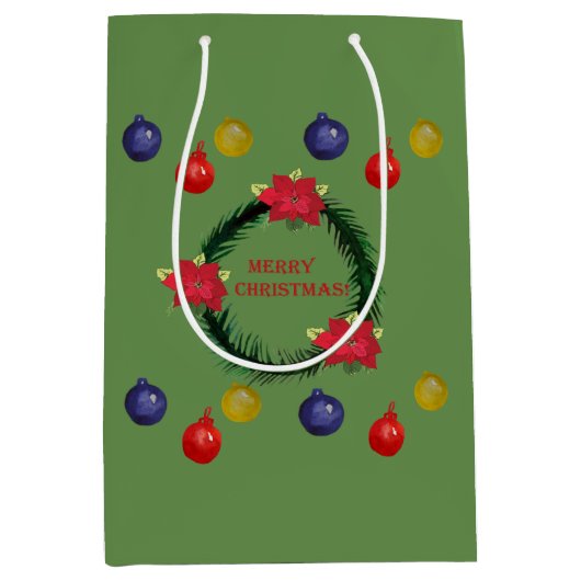 Weihnachtskreidebeutel Mittlere Geschenktüte (Vorderseite)