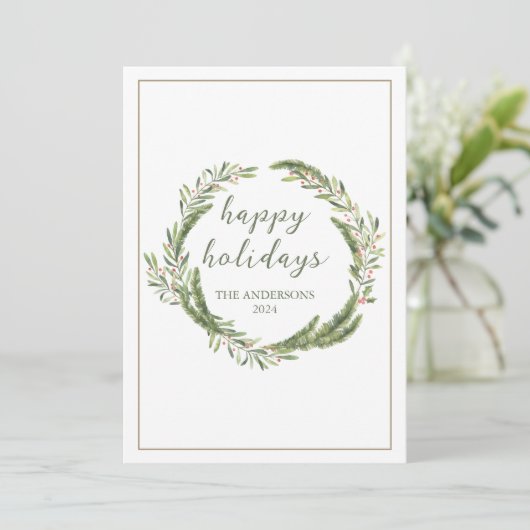 Weihnachtskreidekarte Feiertagskarte (Stehend Vorderseite)