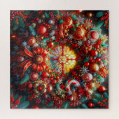 Weihnachtskreidepuzzle Puzzle (Horizontal)