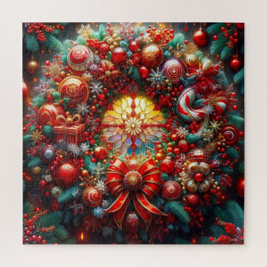 Weihnachtskreidepuzzle Puzzle (Vertikal)