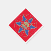 Weihnachtskreis Serviette (Ecke)