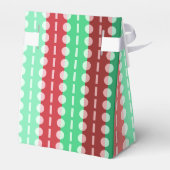 Weihnachtskreise für Streifen Rot und Grün Geschenkschachtel (Rückseite)