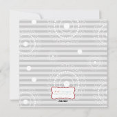 Weihnachtskreise - Rotes Silber Feiertagskarte (Rückseite)