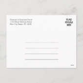 Weihnachtskreislauf grün kariert - Glücklich Feiertagspostkarte (Rückseite)