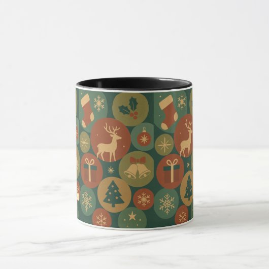 Weihnachtskreismuster Tasse (Zentrum)