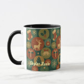Weihnachtskreismuster Tasse (Links)