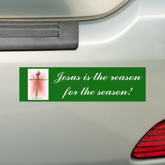 Weihnachtskreuz Autoaufkleber (Auf Auto)
