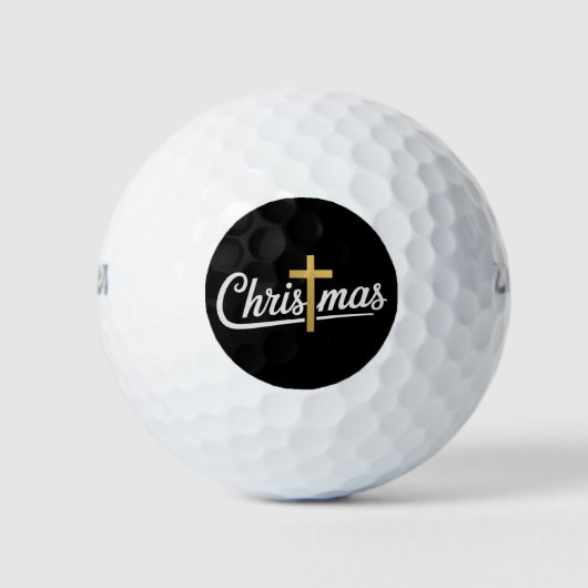 Weihnachtskreuz Familie Matching Jesus Geschenk Id Golfball (Vorderseite)