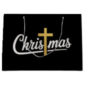 Weihnachtskreuz Familie Matching Jesus Geschenk Id Große Geschenktüte (Vorderseite)