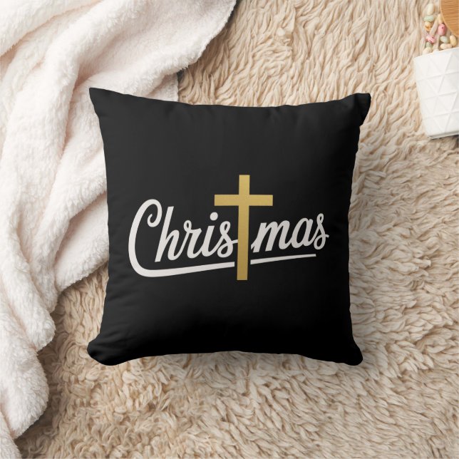 Weihnachtskreuz Familie Matching Jesus Geschenk Id Kissen (Decke)