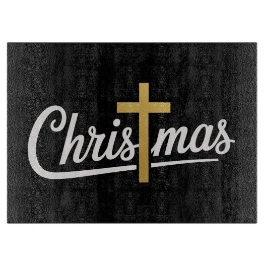 Weihnachtskreuz Familie Matching Jesus Geschenk Id Schneidebrett (Vorderseite)