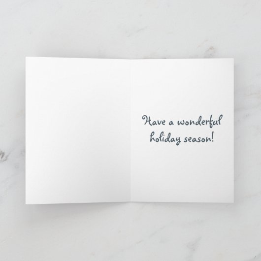 Weihnachtskreuz Feiertagskarte (Innenseite)