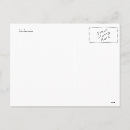 Weihnachtskreuz Feiertagspostkarte (Rückseite)