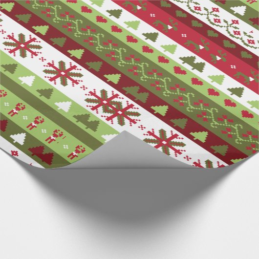 Weihnachtskreuz Geschenkpapier (Ecke)