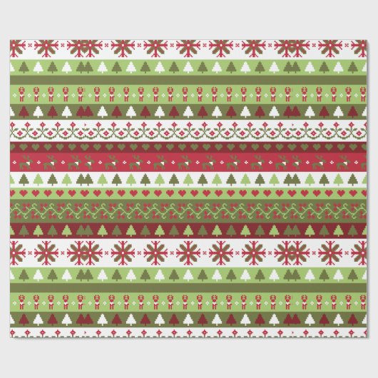 Weihnachtskreuz Geschenkpapier (Flach)