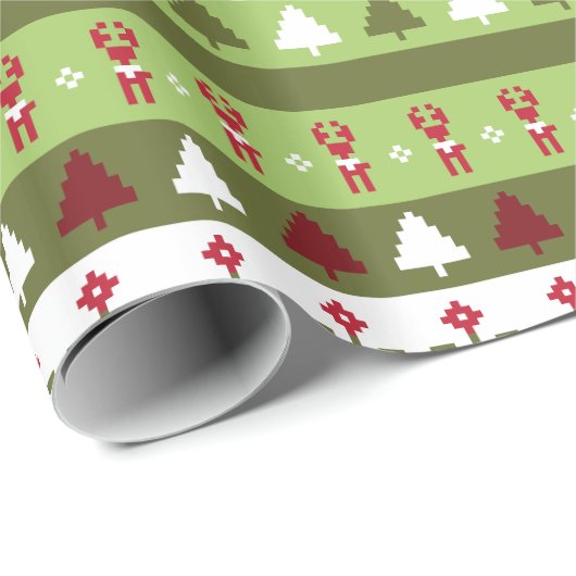 Weihnachtskreuz Geschenkpapier (Rolleneckpunkt)