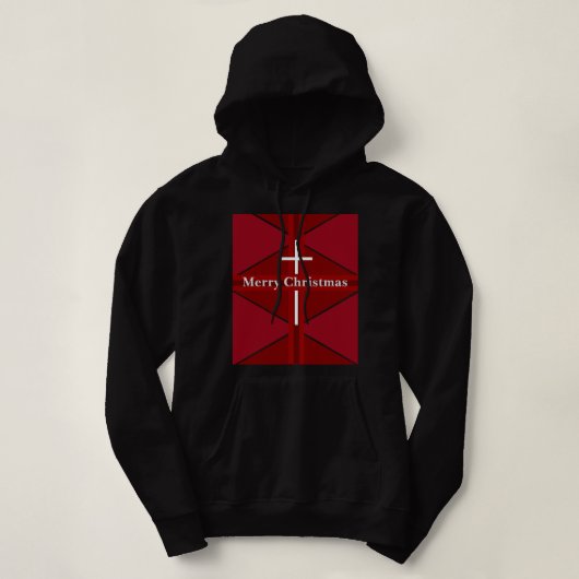 Weihnachtskreuz Hoodie (Design vorne)