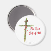 Weihnachtskreuz Magnet (Vorderseite/Rückseite)