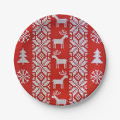 Weihnachtskreuz Pappteller (Vorderseite)