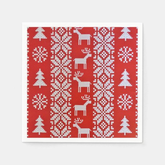 Weihnachtskreuz Serviette (Vorderseite)