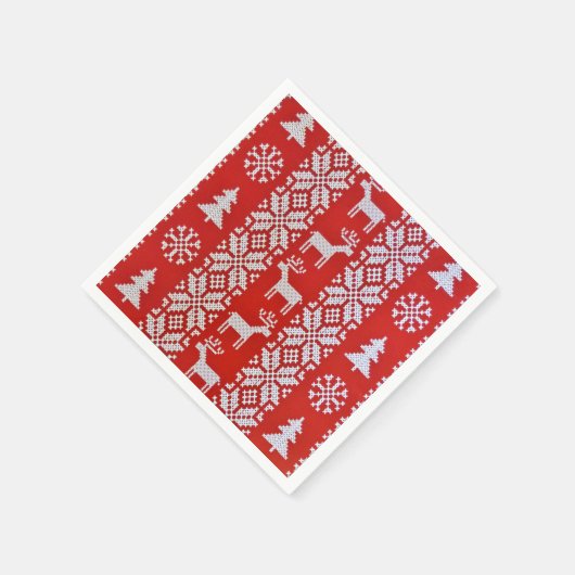 Weihnachtskreuz Serviette (Ecke)